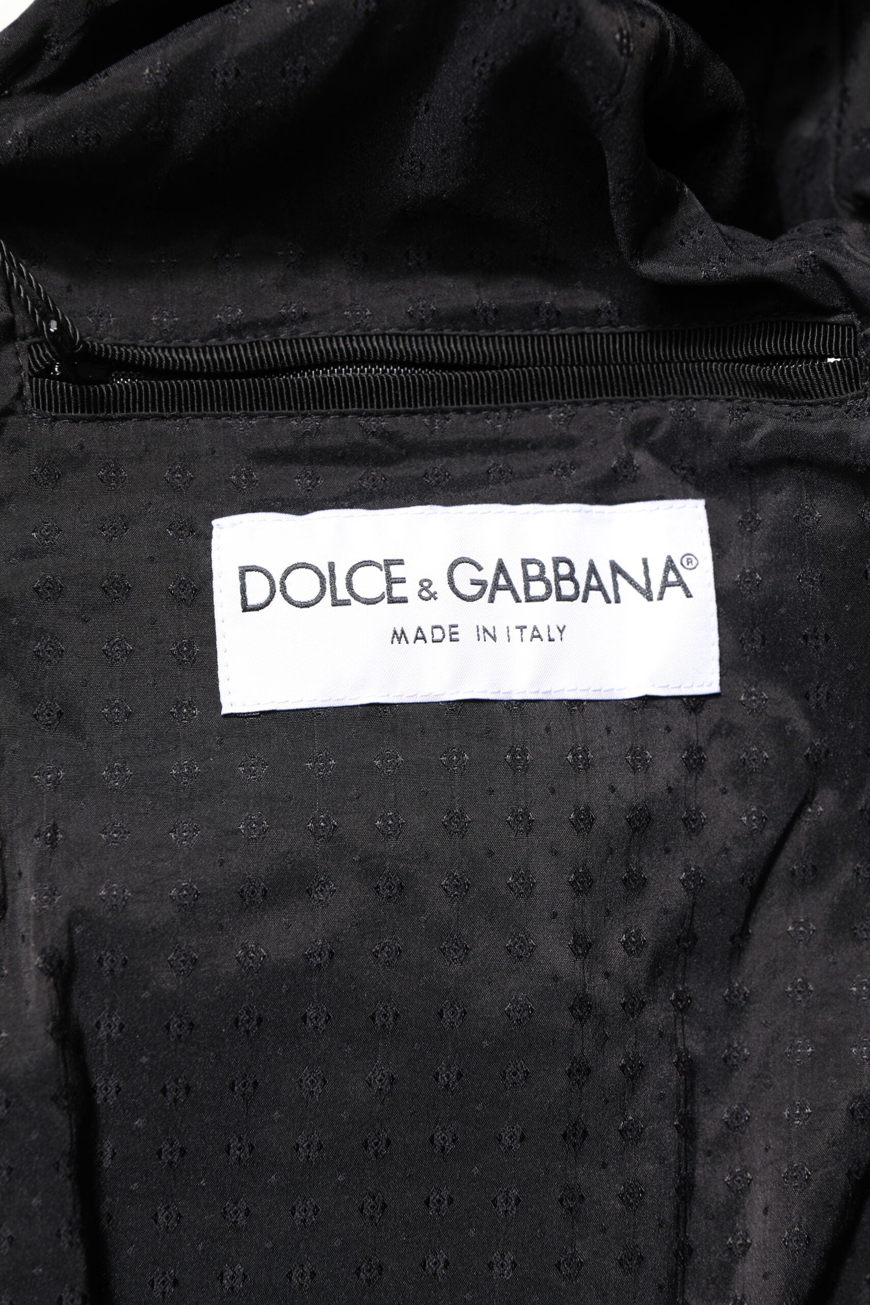 Dolce & Gabbana Black Lambskin Leather Full Zip Biker Jacket | Regal Royce