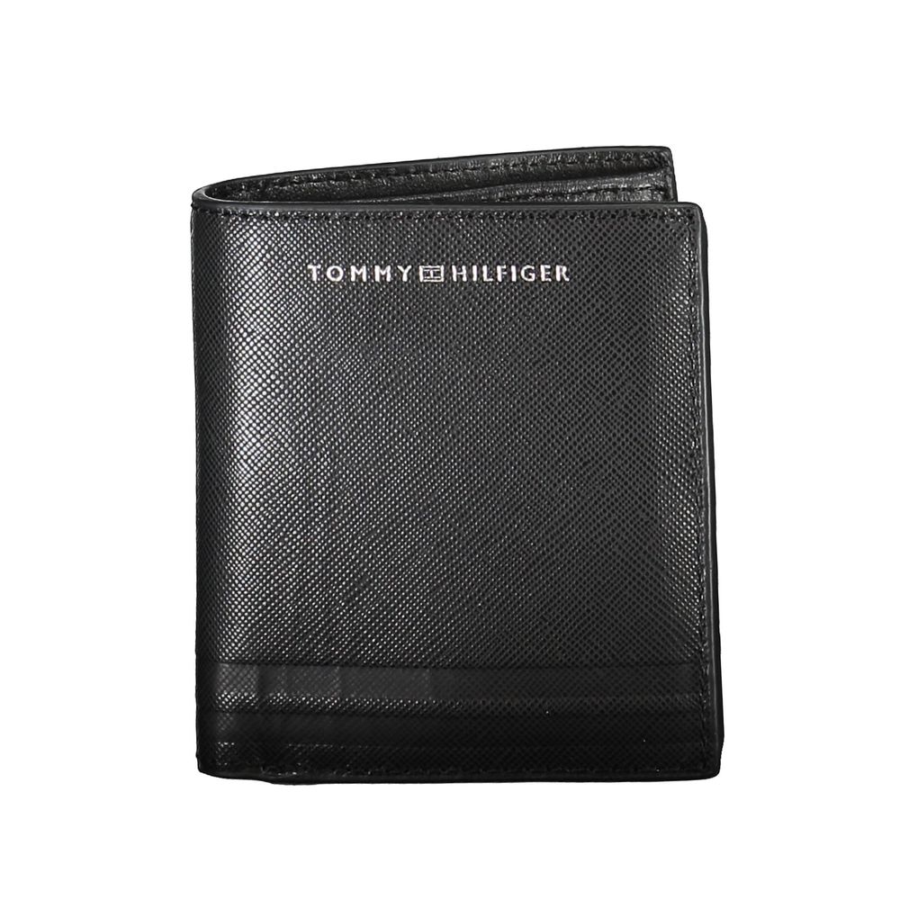 Tommy Hilfiger Black Leather Men Wallet | Regal Royce