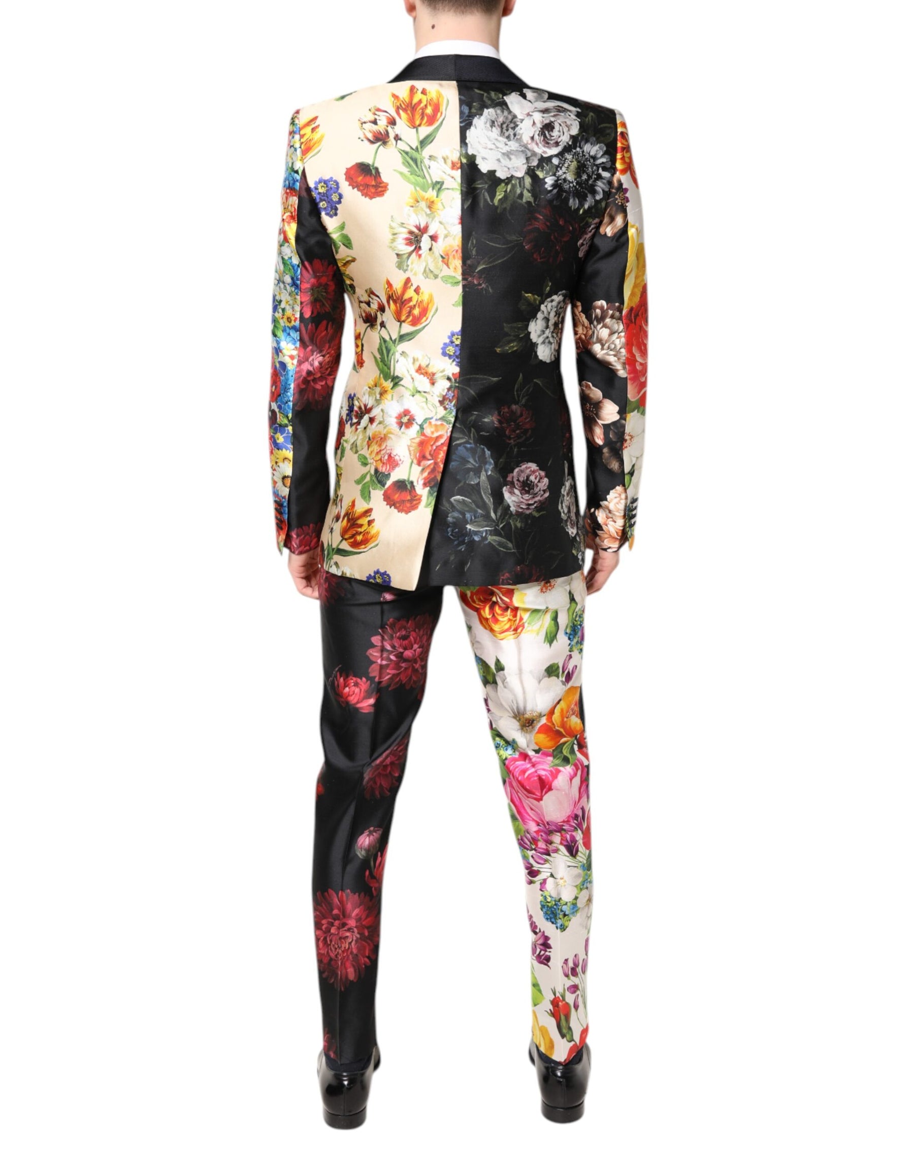 Dolce & Gabbana Multicolor Floral SICILIA Silk 3 Piece Suit | Regal Royce