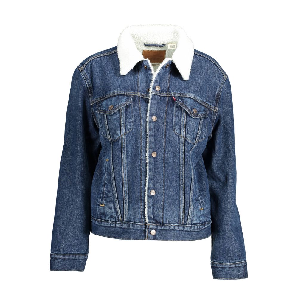 Levi's Blu Cotton Women Jacket | Regal Royce