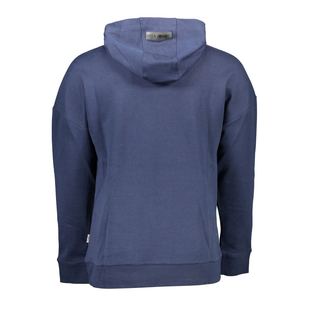 Plein Sport Blue Cotton Men's Hoodie | Regal Royce