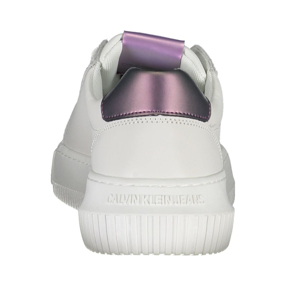 Calvin Klein Bianco Leather Women Sneaker | Regal Royce