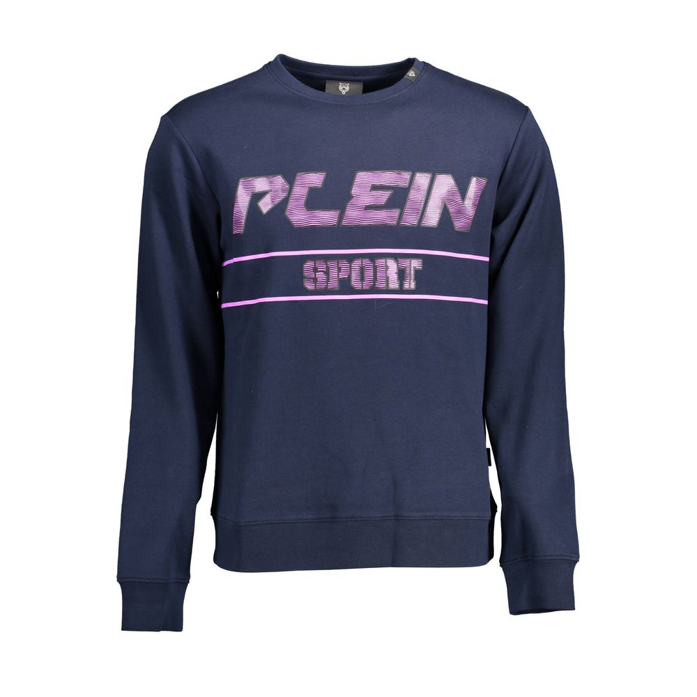 Plein Sport Blue Cotton Men Sweater | Regal Royce