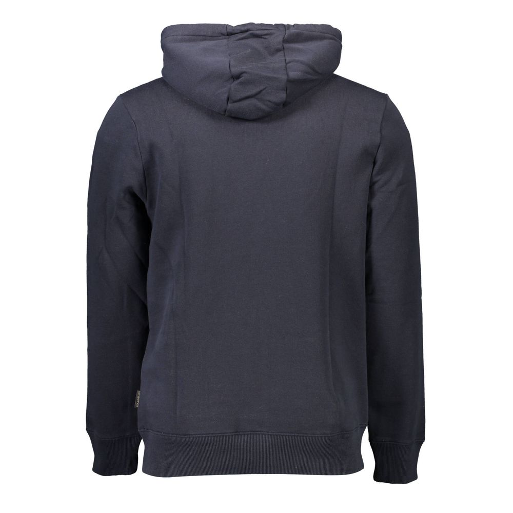 Napapijri Blue Cotton Men's Hoodie | Regal Royce