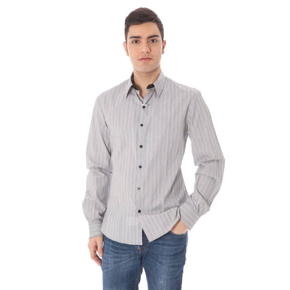 Costume National White Cotton Men Shirt | Regal Royce