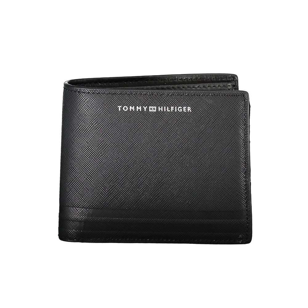 Tommy Hilfiger Black Leather Men's Wallet | Regal Royce