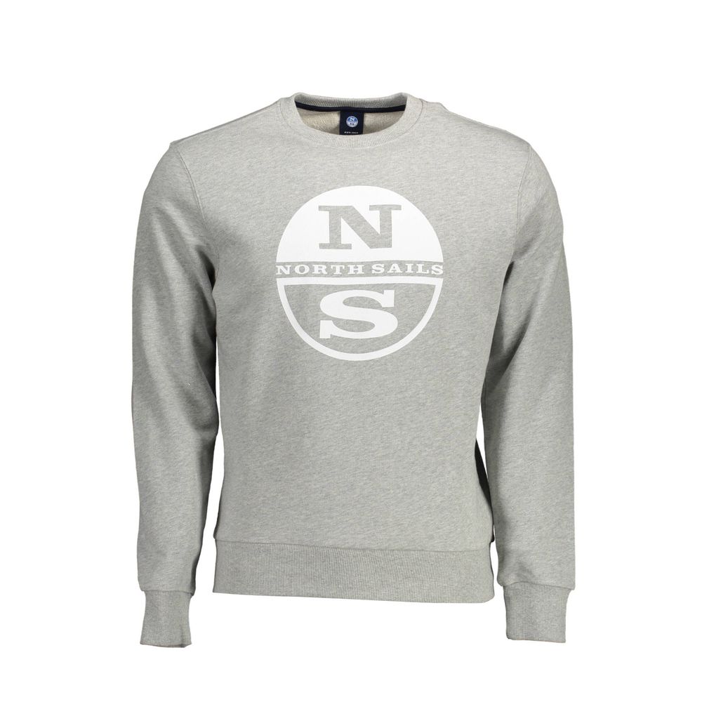 North Sails Grigio Cotton Men Sweatshirt | Regal Royce