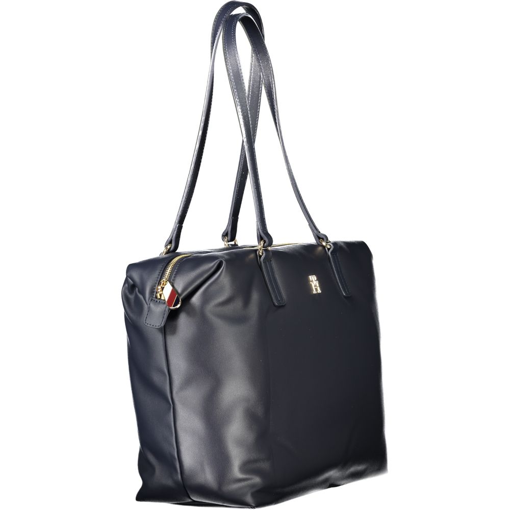 Tommy Hilfiger Blue Polyester Women Shoulder Bag | Regal Royce