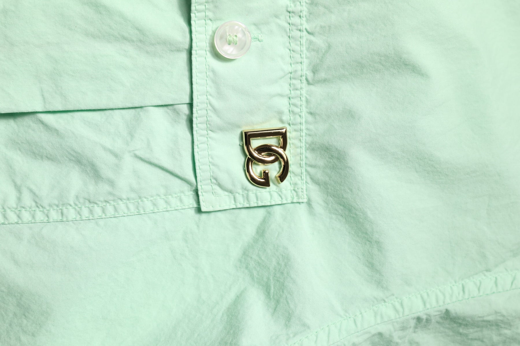 Dolce & Gabbana Green Cotton Short Sleeves Men Casual Shirt | Regal Royce