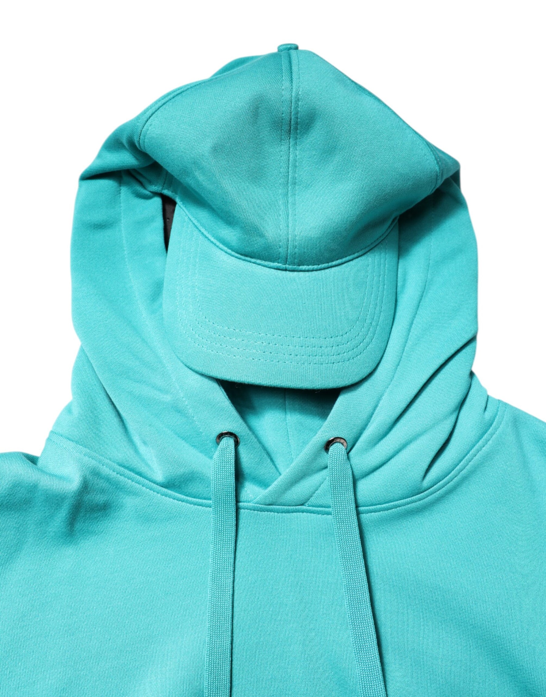 Dolce & Gabbana Green Cotton Hooded Men Sportswear Vest Sweater | Regal Royce