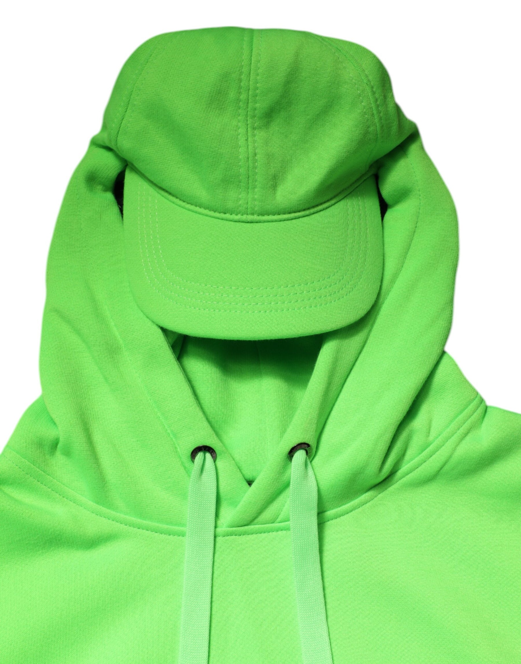 Dolce & Gabbana Green Polyester Hooded Sportswear Vest Sweater | Regal Royce