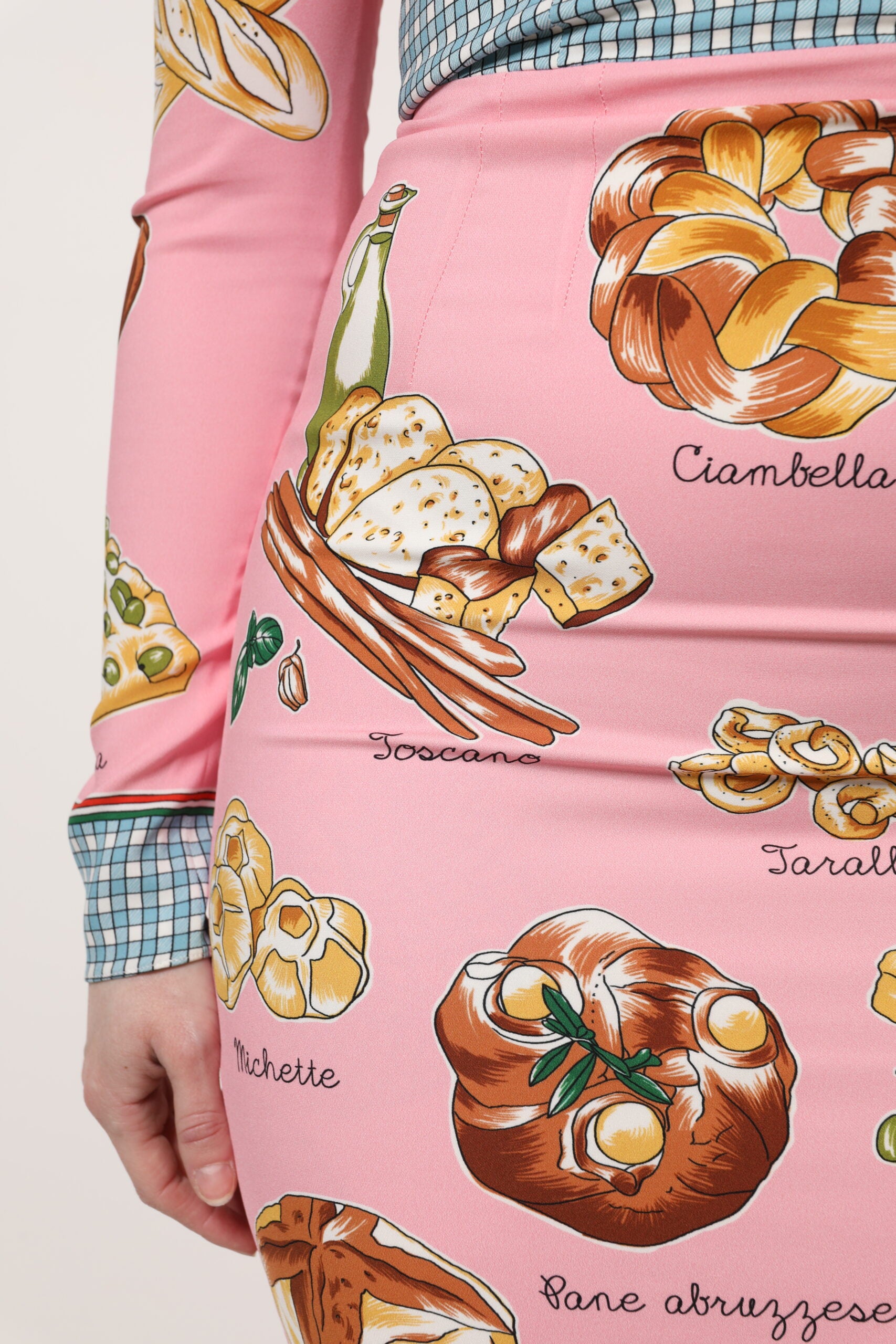 Dolce & Gabbana Pink Pastry Print Bodycon Sheath Midi Dress | Regal Royce