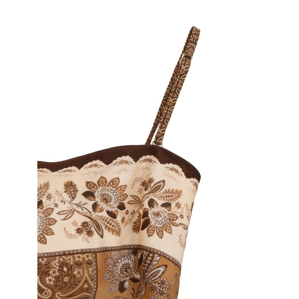 Zimmermann Brown Polyamide One-Piece Swimsuit | Regal Royce