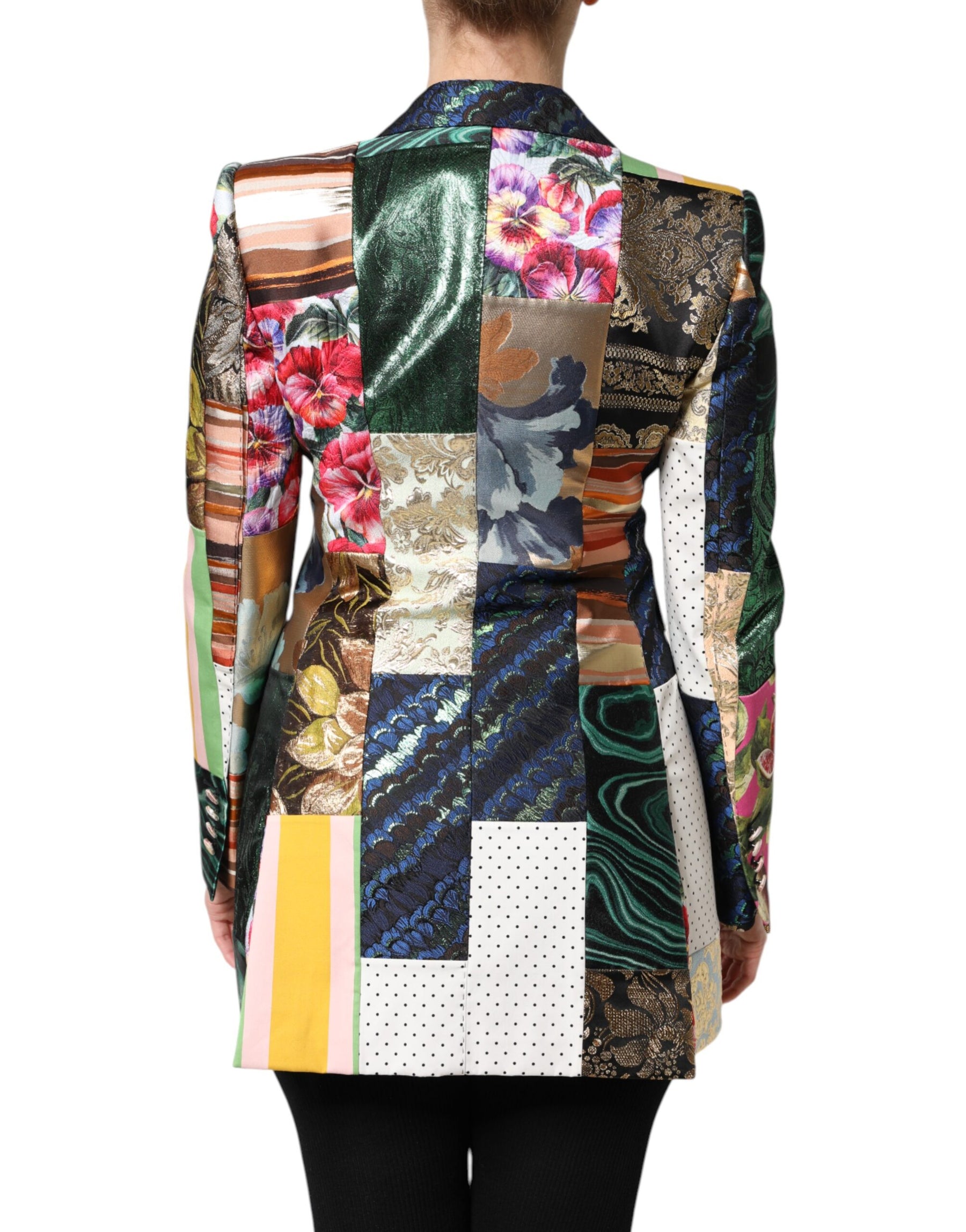 Dolce & Gabbana Multicolor Floral Patchwork Jacquard Jacket | Regal Royce