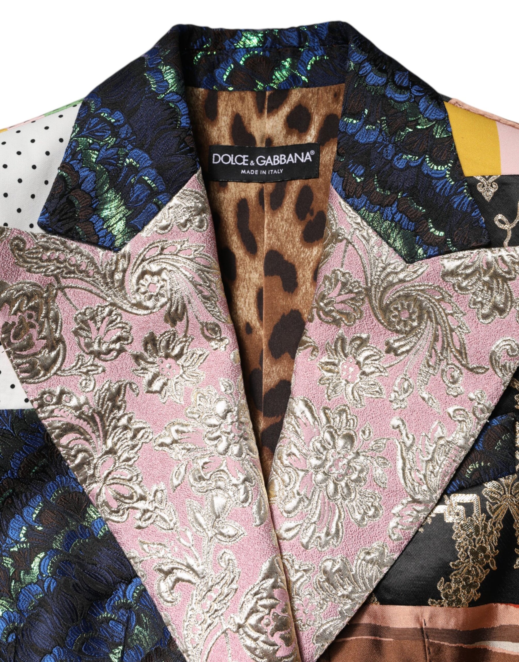 Dolce & Gabbana Multicolor Floral Patchwork Jacquard Jacket | Regal Royce