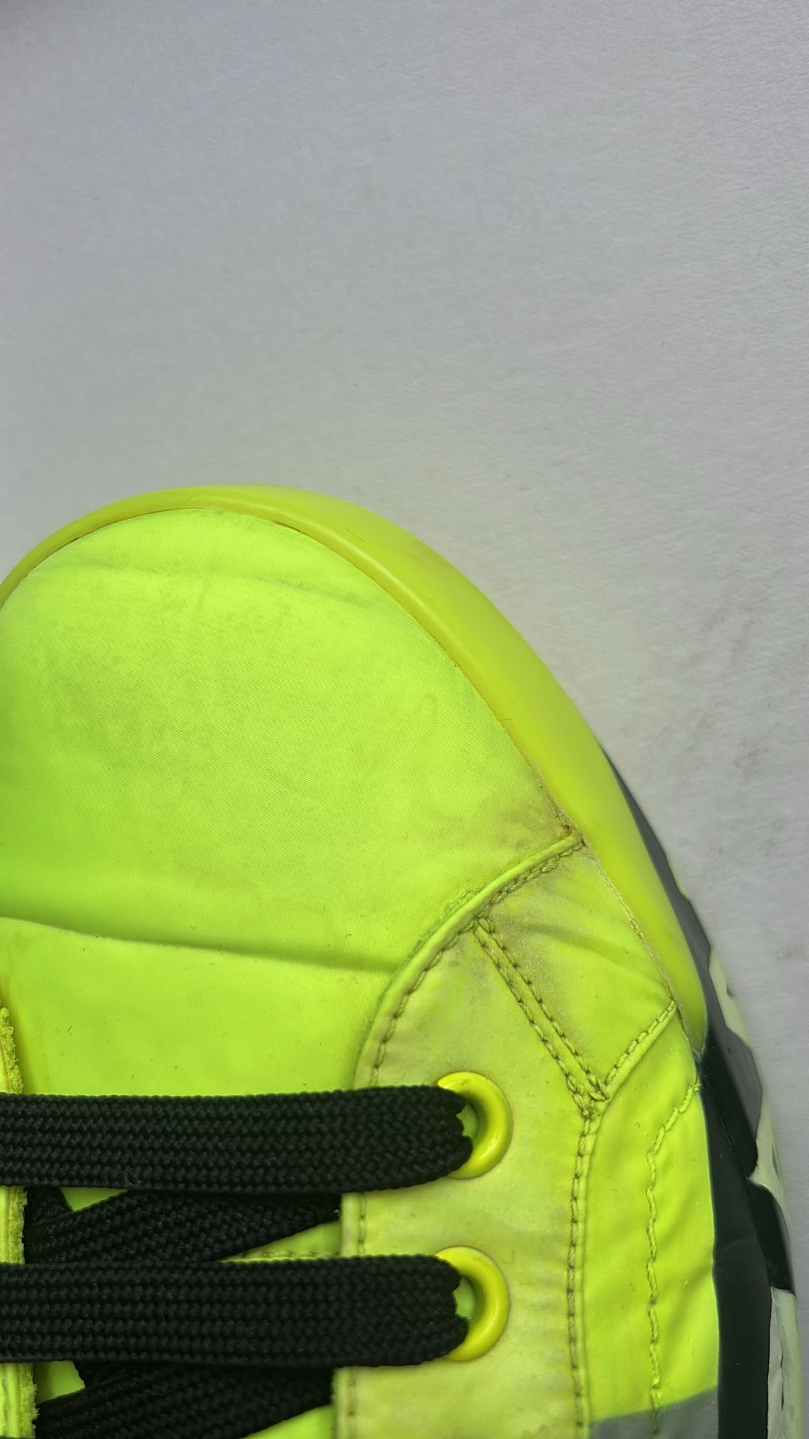 Dolce & Gabbana Neon Green Logo Tape Low Top Sneakers Shoes | Regal Royce