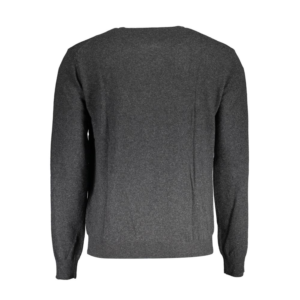 La Martina Grigio Wool Men Sweater | Regal Royce