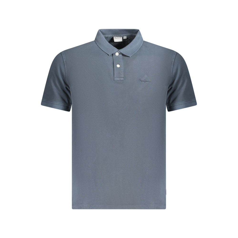 Pepe Jeans Blue Cotton Men's Polo Shirt | Regal Royce