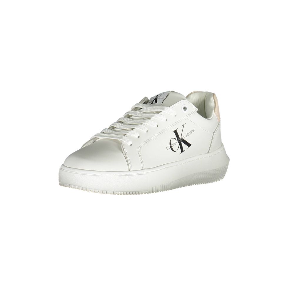 Calvin Klein White Leather Women Sneaker | Regal Royce