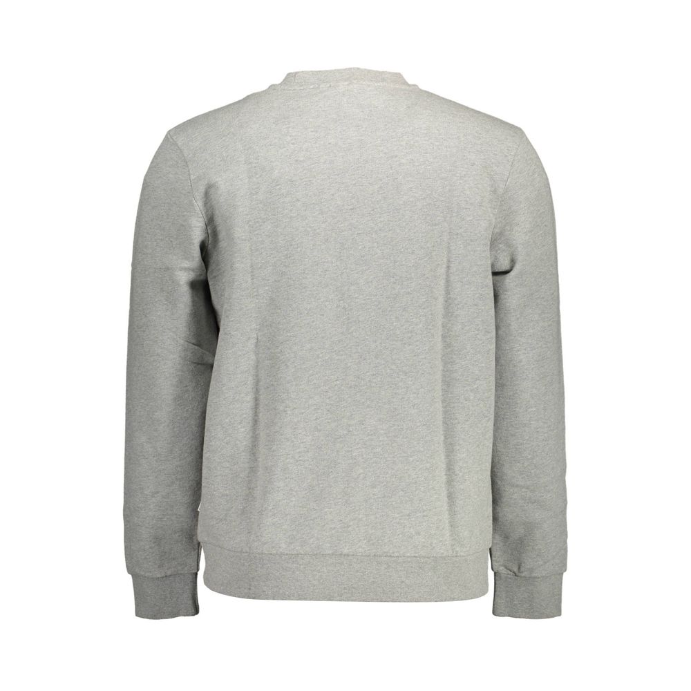Napapijri Grigio Cotton Men Sweatshirt | Regal Royce