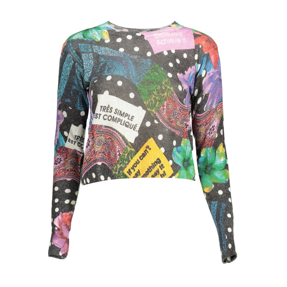 Desigual Black Acrylic Women Sweater | Regal Royce