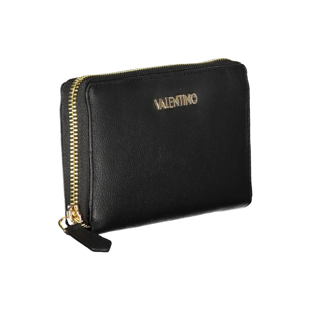 Mario Valentino Black Polyurethane Women Wallet | Regal Royce