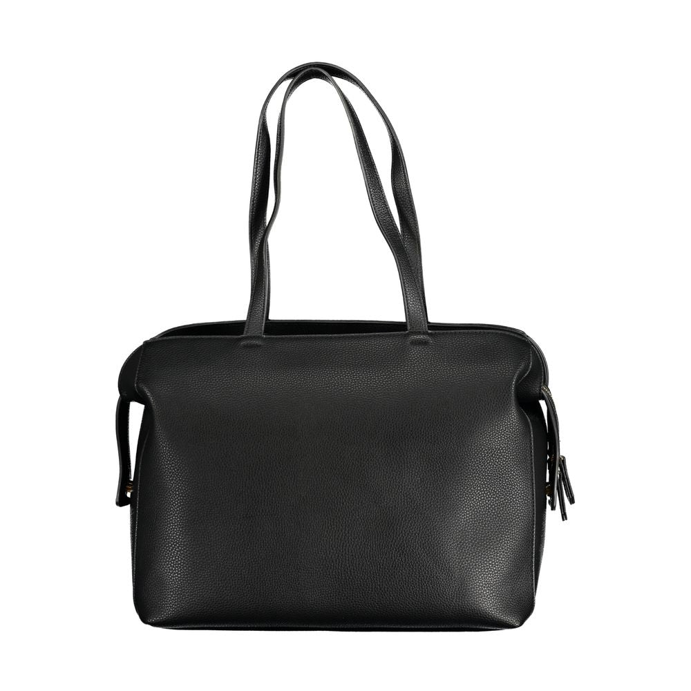 Mario Valentino Black Polyurethane Women's Bag | Regal Royce