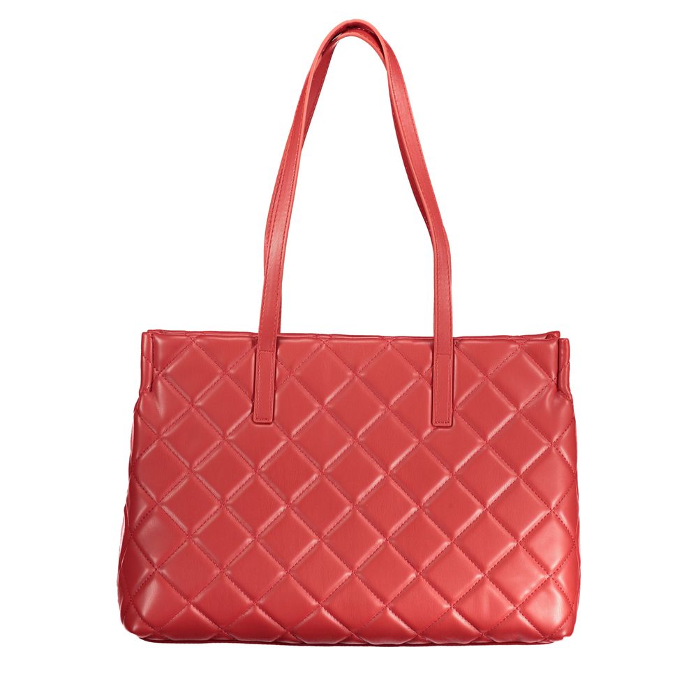 Mario Valentino Rosso Polyurethane Women Handbag | Regal Royce