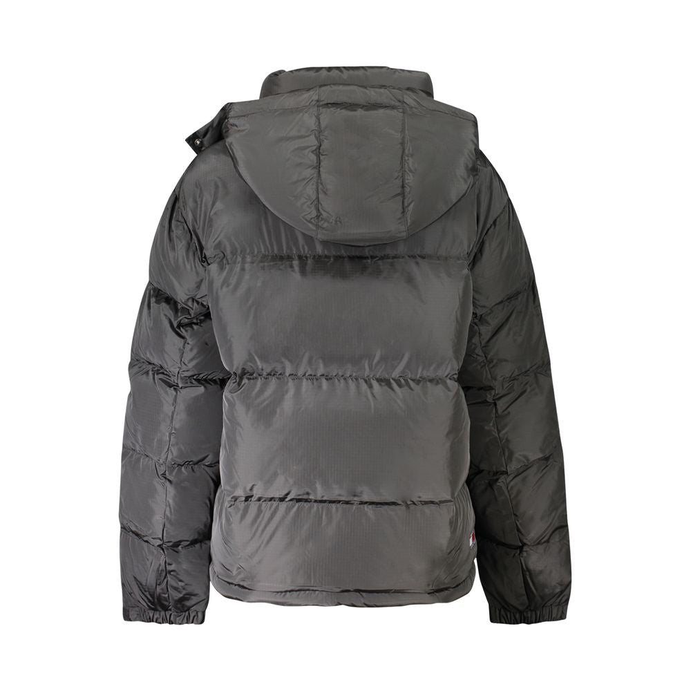 Tommy Hilfiger "Black Polyester Women Jacket with Removable Hood" | Regal Royce