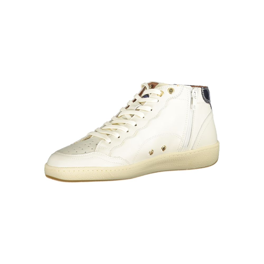 Blauer White Leather Men Sneaker | Regal Royce