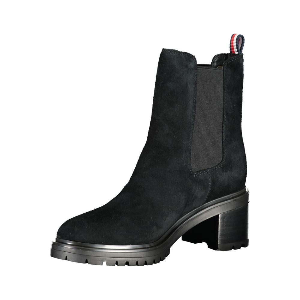 Tommy Hilfiger Black Leather Women Boot | Regal Royce