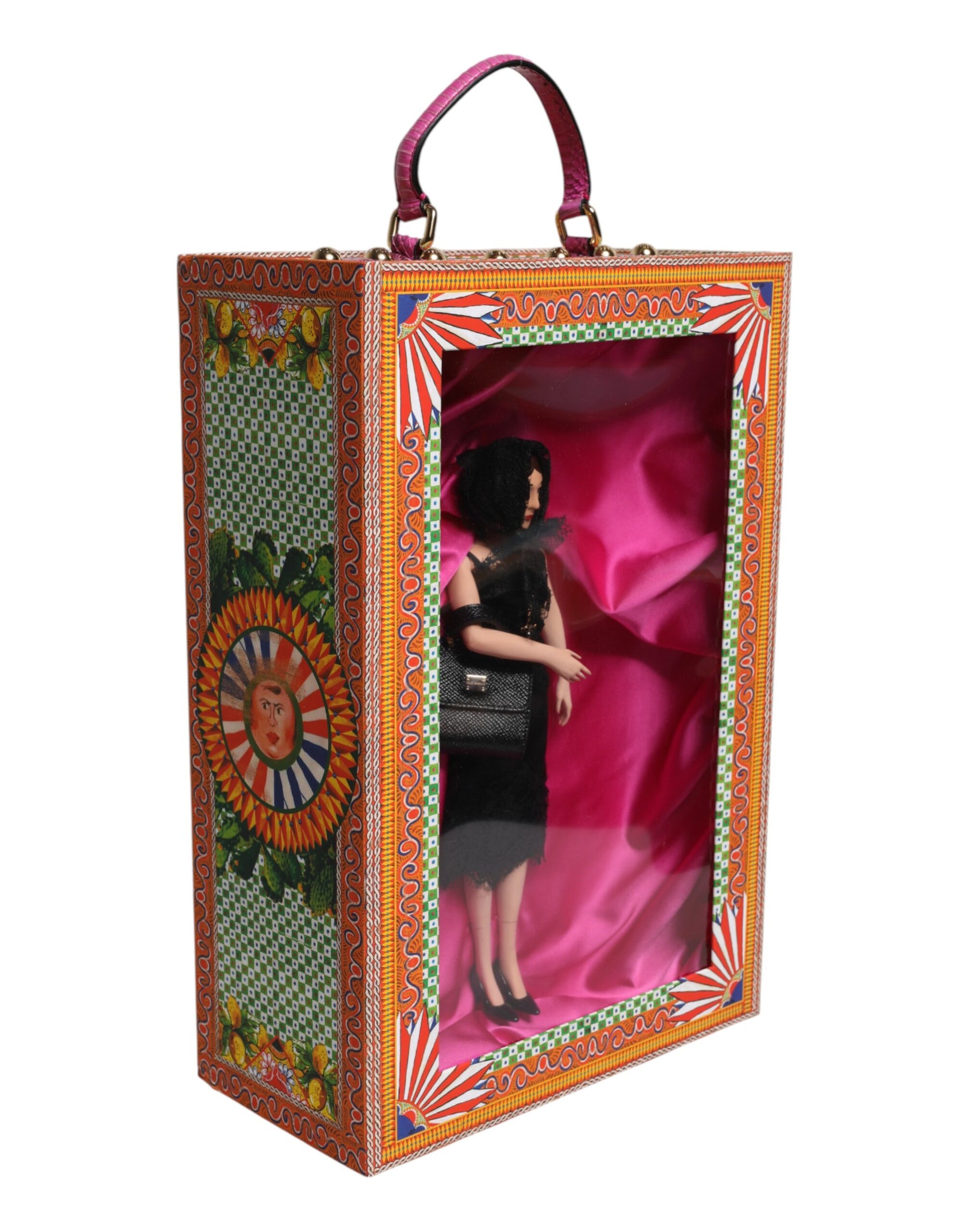 Dolce & Gabbana Black Dress Ceramic Porcelain Fashion Leather Sicily Dolls | Regal Royce