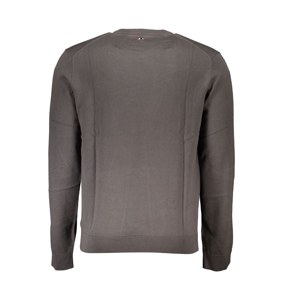 Napapijri Grigio Cotton Men Sweater | Regal Royce