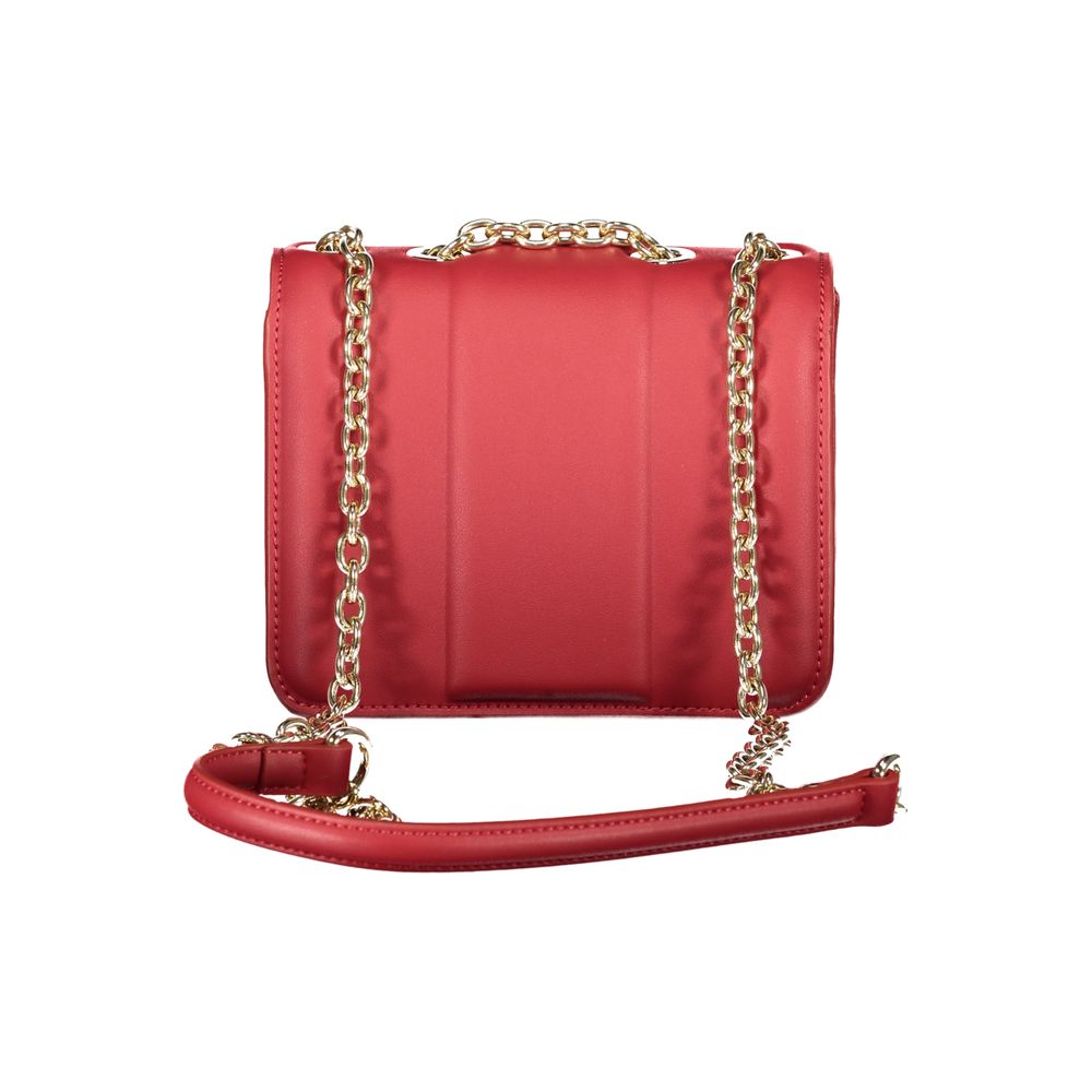 Mario Valentino Rosso Polyurethane Women Handbag | Regal Royce