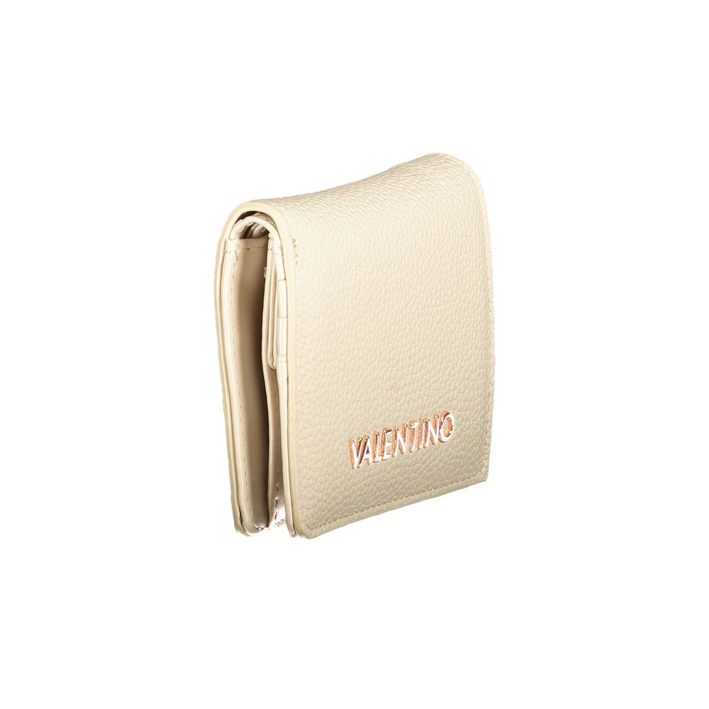Mario Valentino Beige Polyurethane Women Wallet | Regal Royce