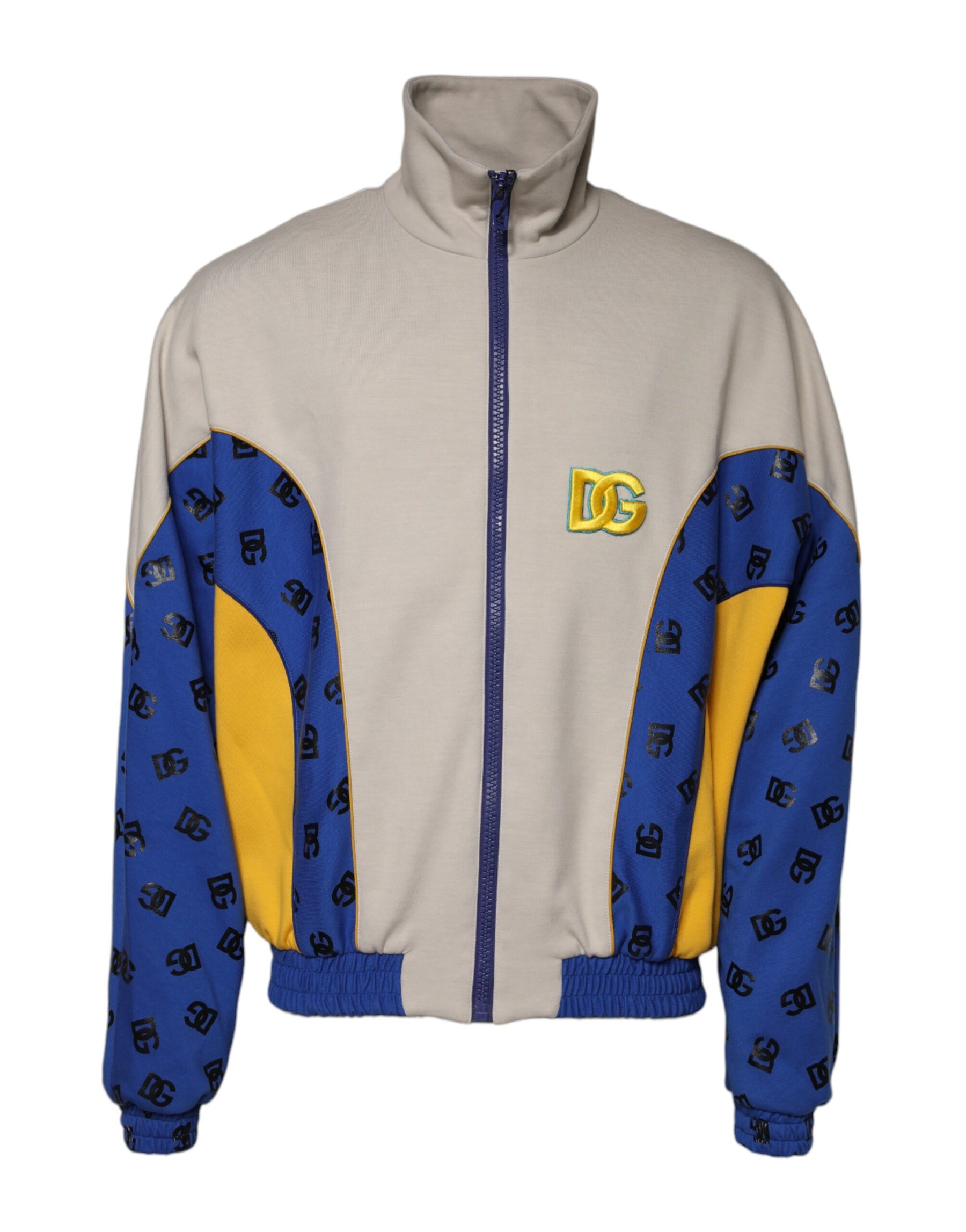 Dolce & Gabbana Multicolor Polyester Full Zip Bomber Jacket | Regal Royce