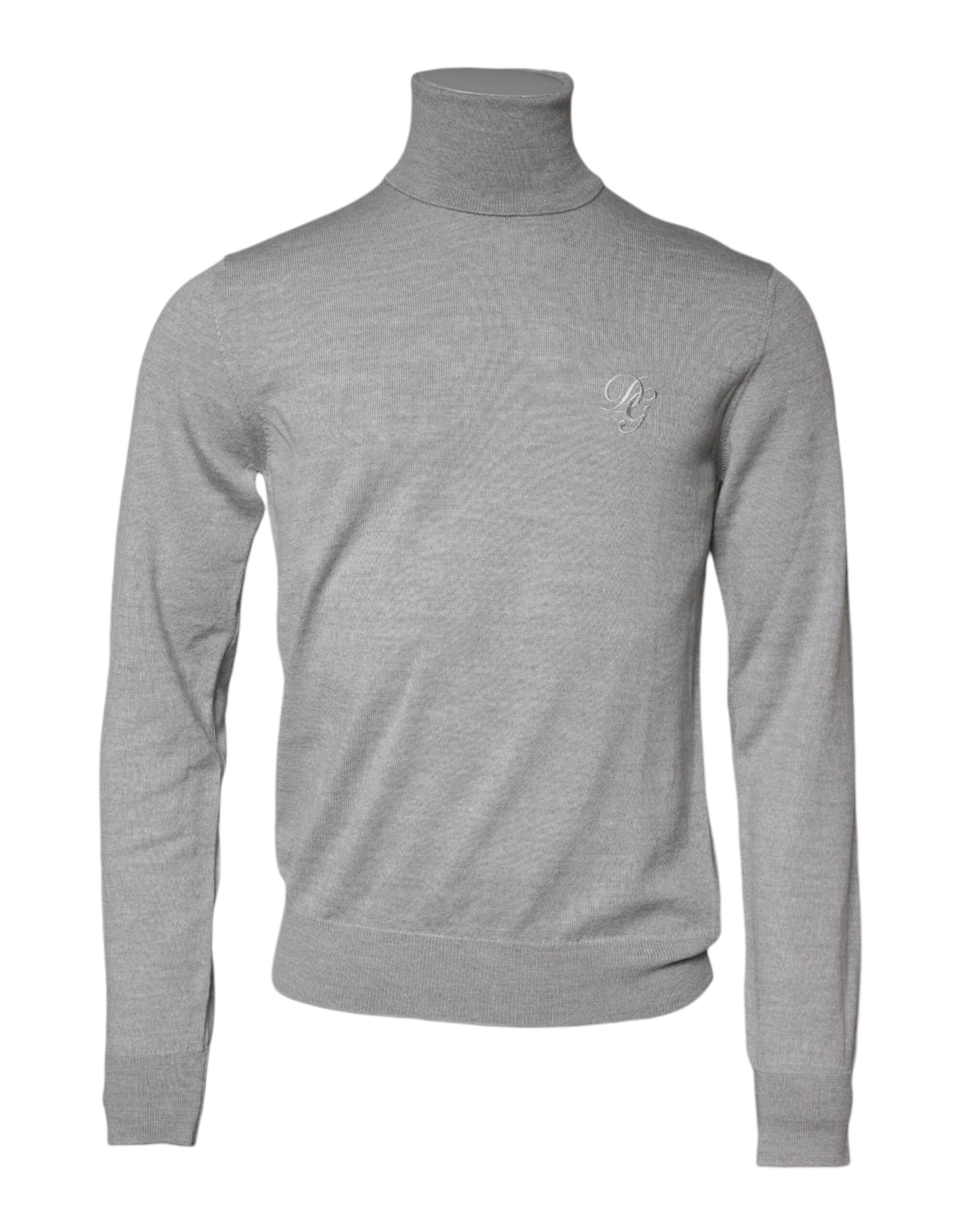 Dolce & Gabbana Gray Wool Knitted Men Pullover Sweater | Regal Royce