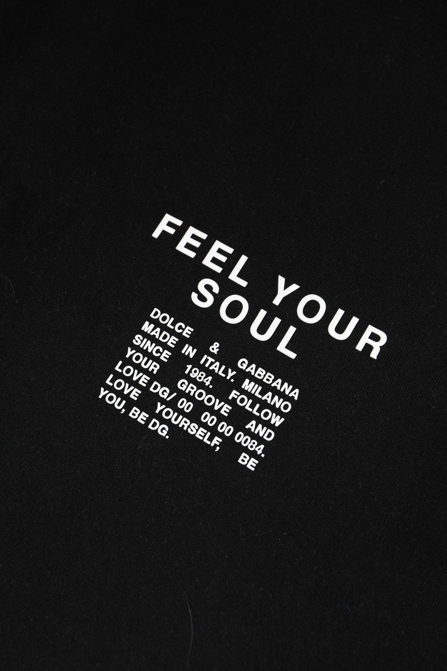 Dolce & Gabbana Black Cotton Logo Knitted Pullover Sweater | Regal Royce