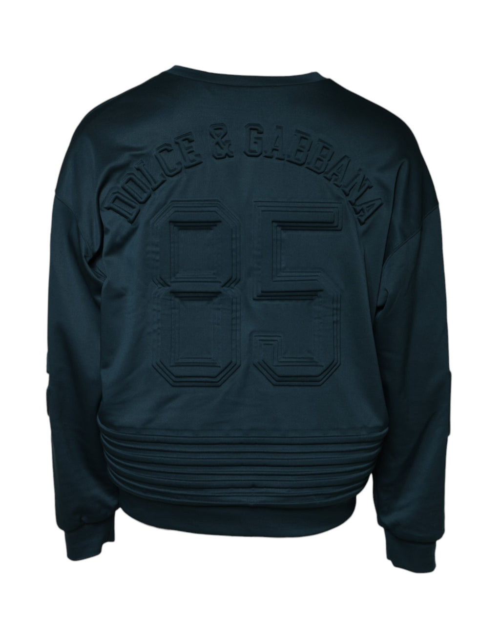 Dolce & Gabbana Dark Green Embossed Logo Pullover Sweater