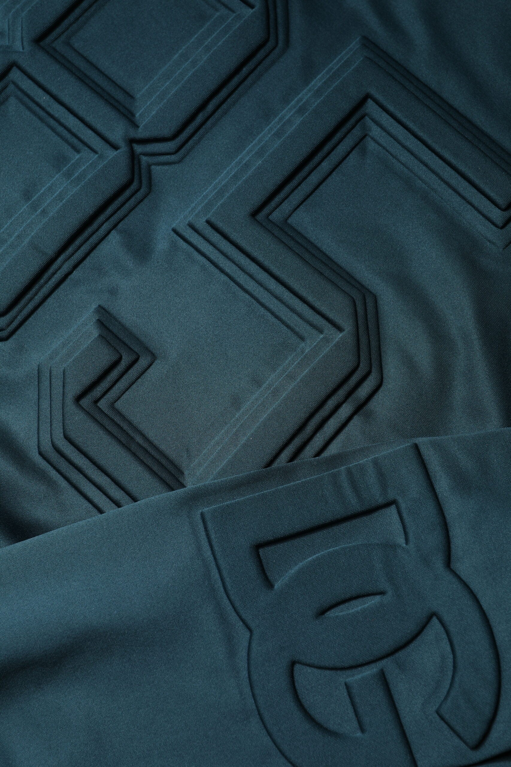 Dolce & Gabbana Dark Green Embossed Logo Pullover Sweater | Regal Royce