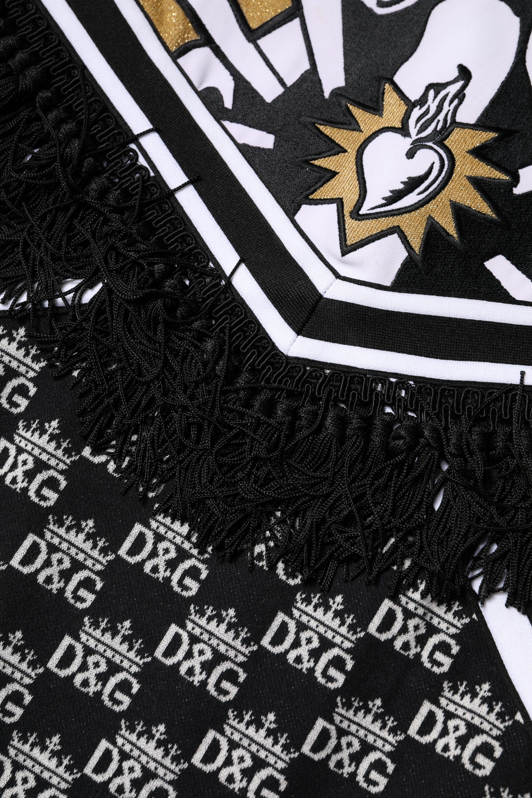 Dolce & Gabbana Multicolor Cotton Crew Neck Pullover Sweater | Regal Royce