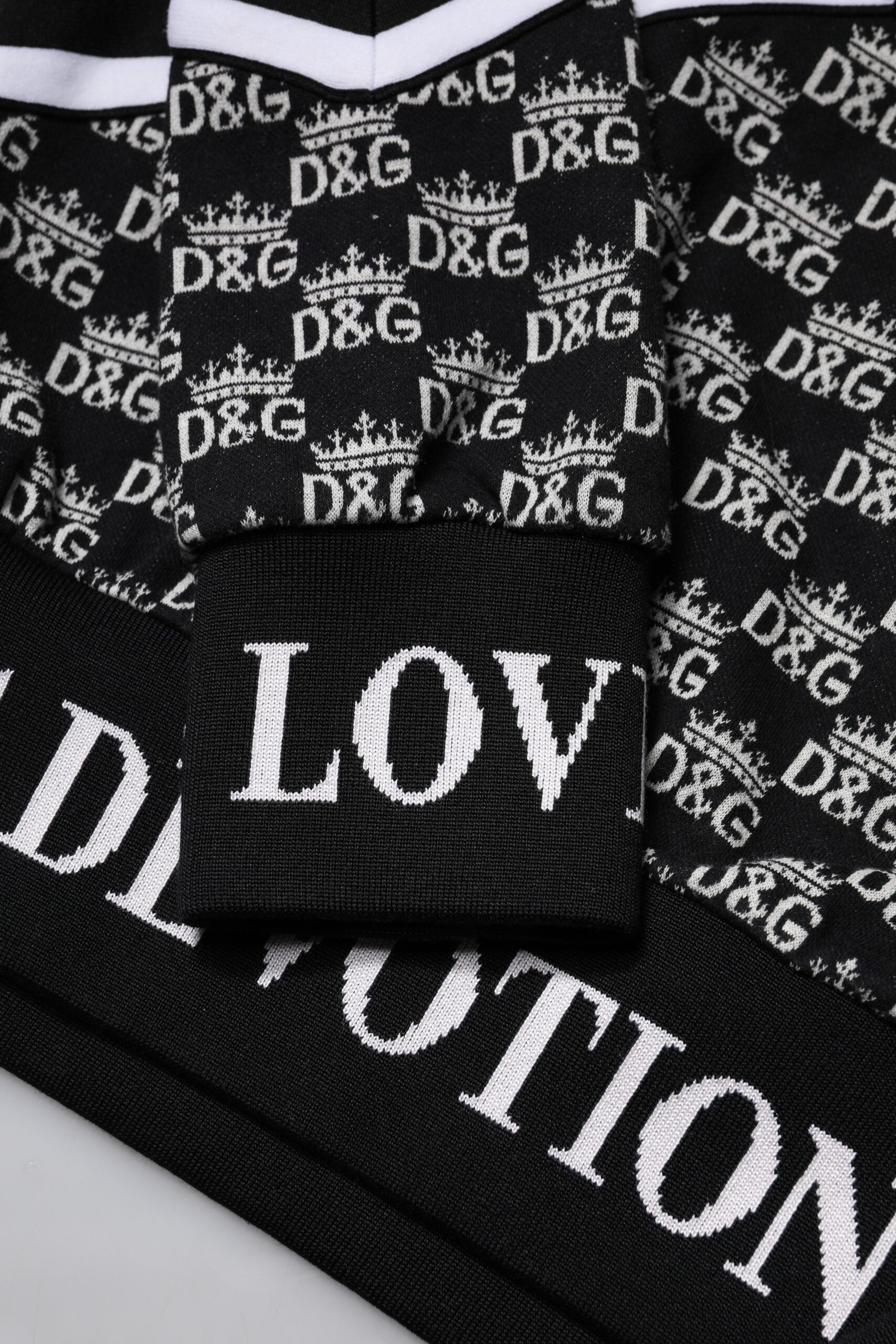 Dolce & Gabbana Multicolor Cotton Crew Neck Pullover Sweater | Regal Royce