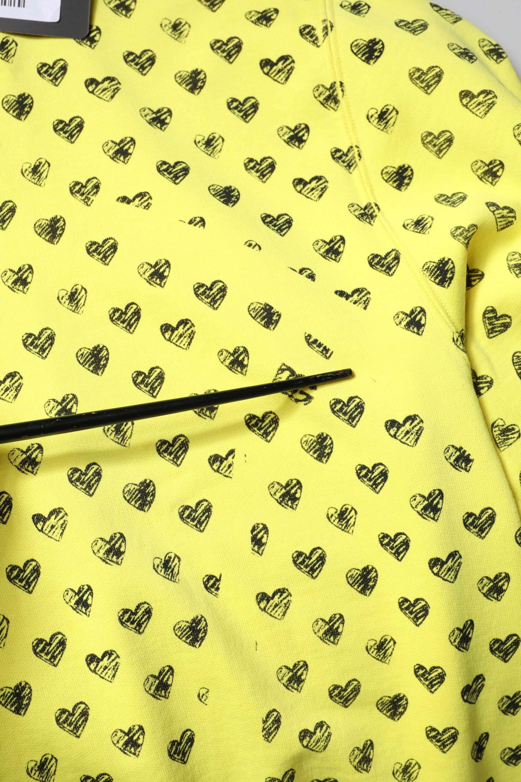 Dolce & Gabbana Yellow Heart Crew Neck Men Pullover Sweater | Regal Royce