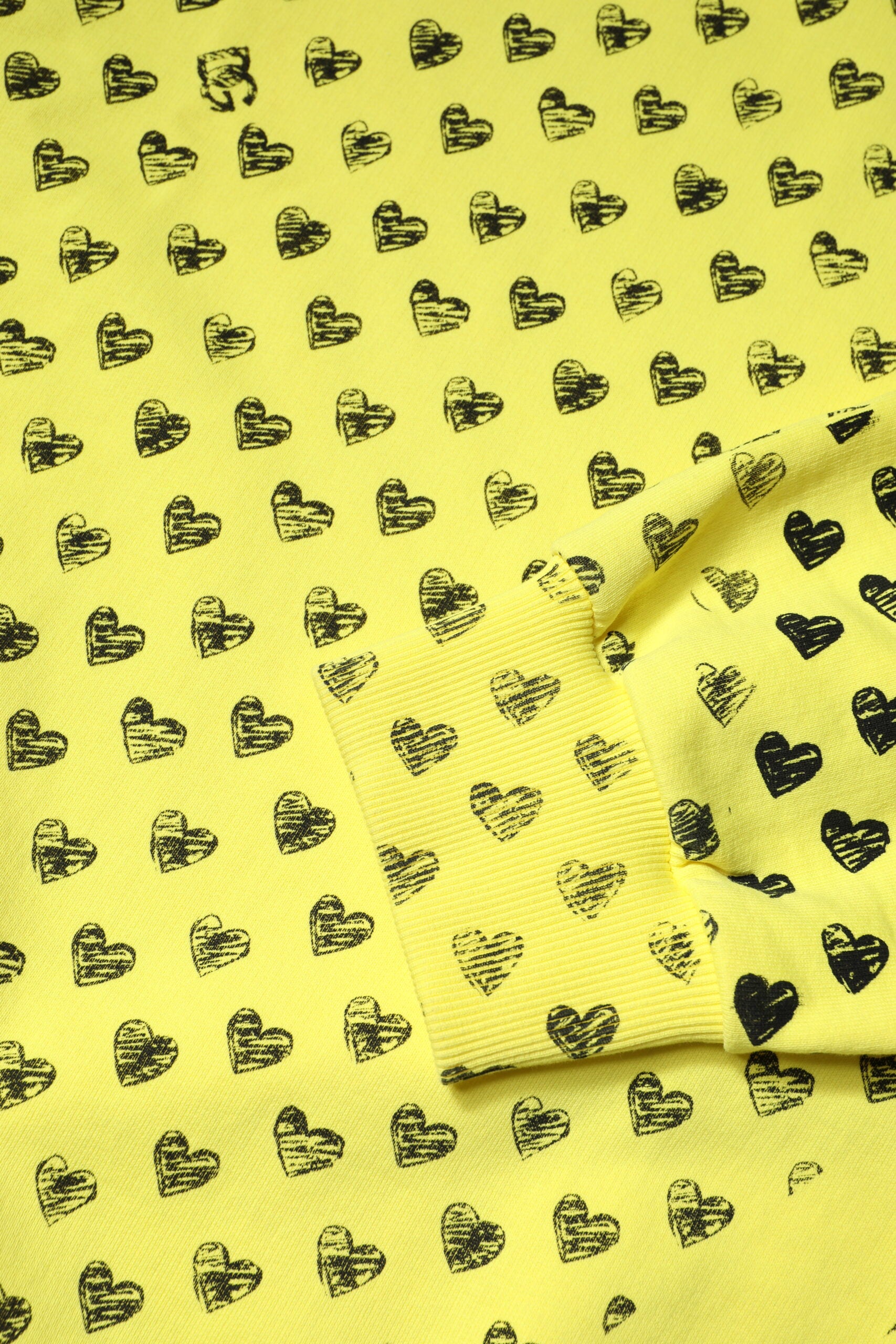 Dolce & Gabbana Yellow Heart Crew Neck Men Pullover Sweater | Regal Royce