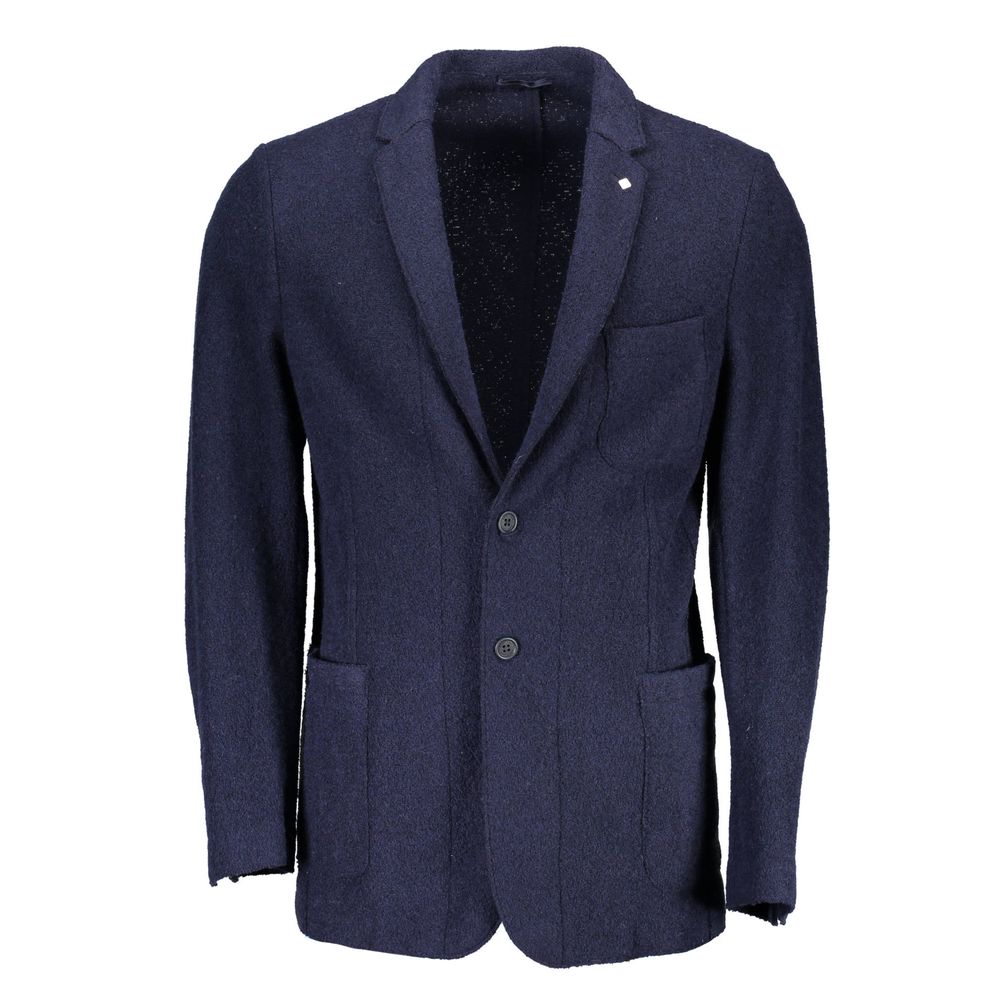 Gant Blu Wool Men Jacket | Regal Royce