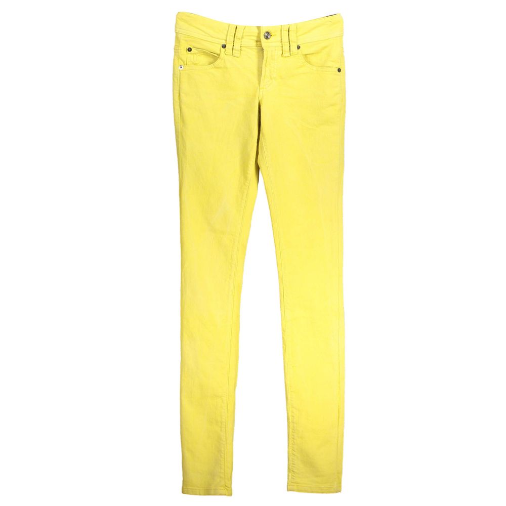 John Galliano Yellow Cotton Women Jeans | Regal Royce