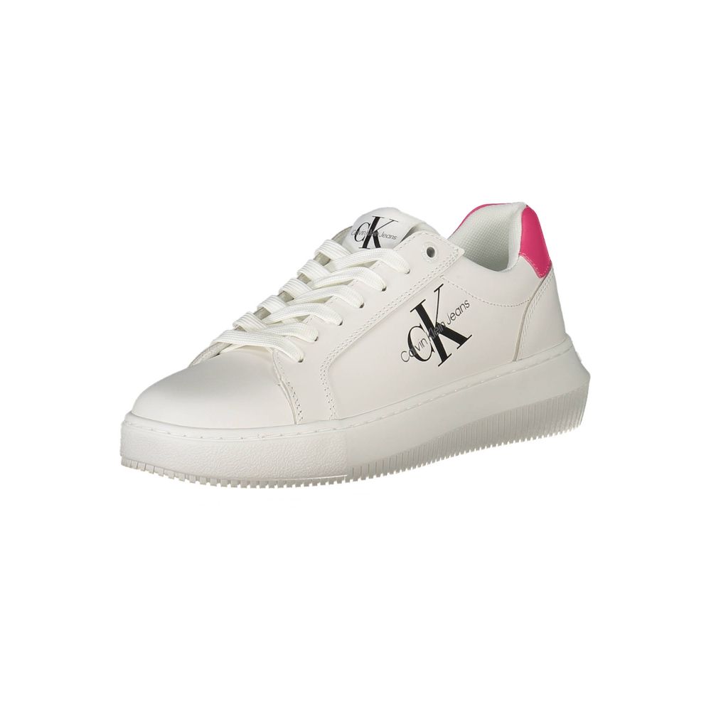 Calvin Klein White Leather Women Sneaker | Regal Royce