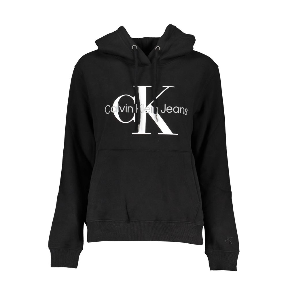 Calvin Klein Black Cotton Women Sweatshirt | Regal Royce