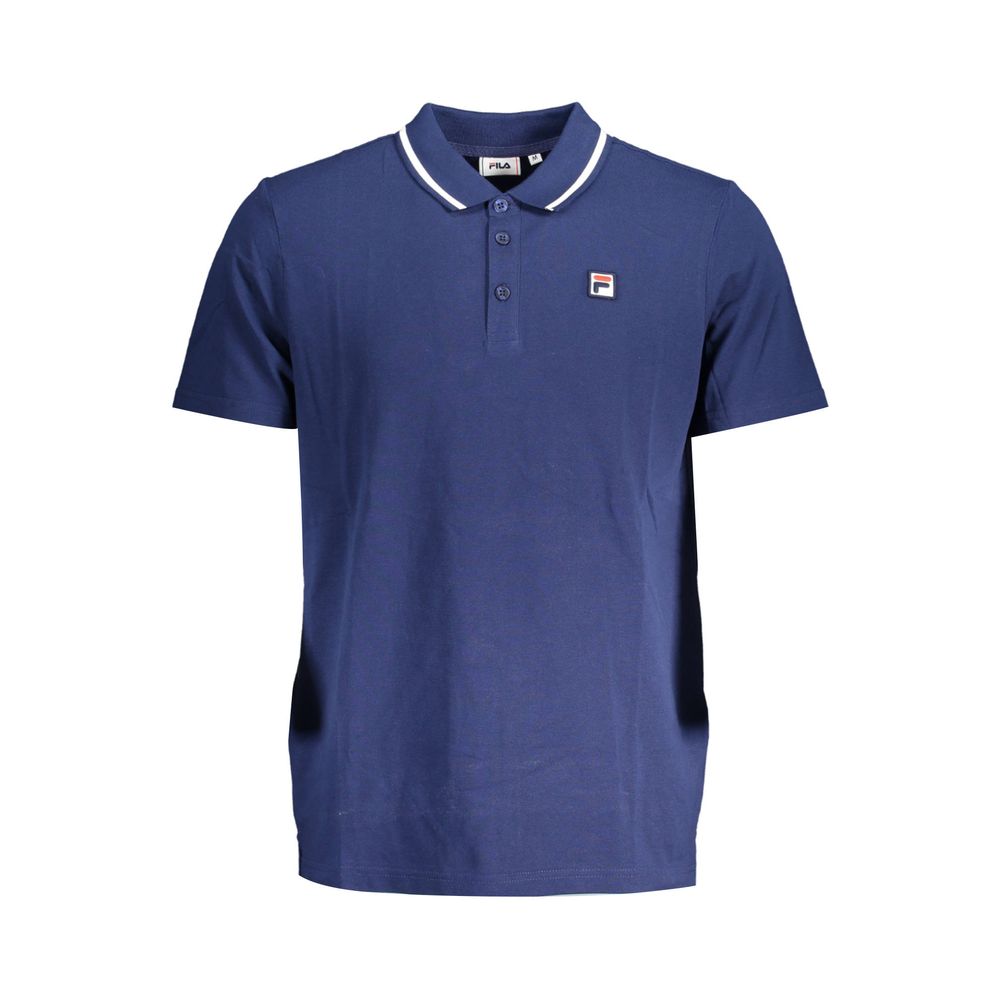 Fila Blue Cotton Polo Shirt