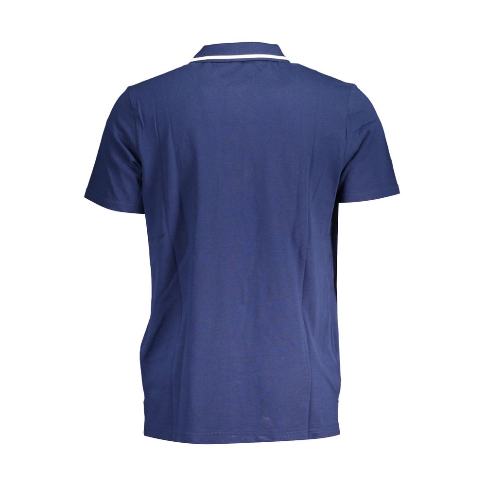 Fila Classic Blue Cotton Polo with Contrast Details | Regal Royce